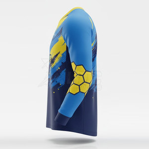 Jersey de Portero de Manga Larga de Talla Grande, Calidad Profesional, Uniforme de Fútbol 100% Poliéster para Partidos y Entrenamientos - Product Image 6