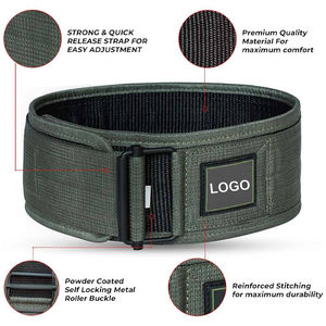 Ceinture de musculation en cuir réglable et robuste pour l'entraînement en salle de sport et l'haltérophilie – Vente en gros fabricant - Product Image 4