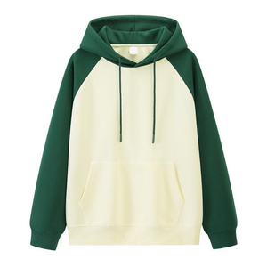 Unisex Hooded <b>Sweatshirt</b> Solid Color Raglan Sleeve 100% Cotton <b>FLEECE</b> Breathable <b>Lined</b> Casual Pullover Winter Wear - Product Image 4