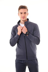 ชุดวอร์มแจ็กเก็ตแขนยาวของผู้ชายแบบปรับแต่งได้ป้ายโลโก้สินค้าใหม่สำหรับวิ่งจ๊อกกิ้งลำลองในฤดูหนาวขนาด XXL - Product Image 5