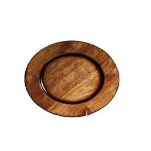 Assiette de service ronde en bois écologique au design exceptionnel pour la maison, les hôtels, la décoration de table de mariage, les plats à servir - Product Image 4