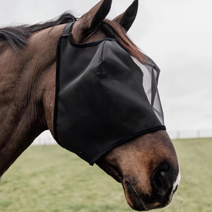 Soft Stretchy UV Protection <b>Fly</b> <b>Mask</b> Comfortable Horse <b>Fly</b> <b>Mask</b> With Ears Breathable Elasticity <b>Fly</b> <b>Mask</b> With Mesh Eye Covers - Product Image 1