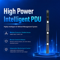PDU intelligent 380V 63A, multiprise universelle 12 prises, surveillance à distance, gestionnaire secondaire, contrôle séparé groupé, réseau intelligent MQTT pour campus