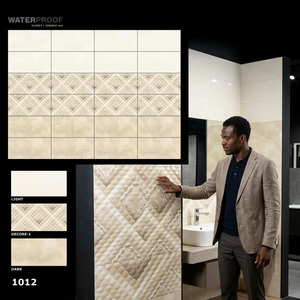 Carreaux muraux en céramique brillante de haute qualité 300x600mm (12x24) pour intérieur, salle de bain, cuisine - Meilleur prix de gros pour matériaux de construction - Product Image 3
