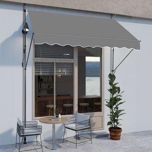 Tenda da Sole Retrattile Grigia 200 cm (L) x 120 cm (P) x 200 cm (A) - Product Image 2