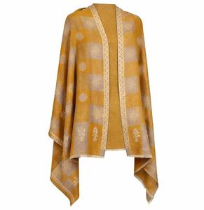 Echarpe de Lana Fina de Cachemira para Mujer VIC, 70x200 cm, Modelo VIC-CFW-CJB-002, Transpirable, para Uso Diario y al Aire Libre, Hecho en India y Pakistán - Product Image 1