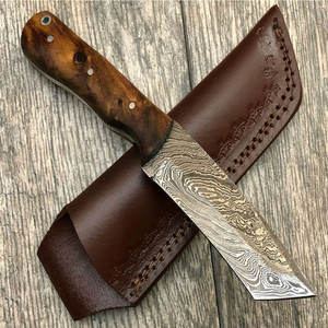 Cuchillo de Caza de Acero de Damasco de Grado Profesional para Caza, Camping y Supervivencia, el Mejor Cuchillo de Caza de Acero de Damasco - Product Image 5