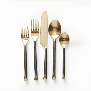 Ensemble de couverts élégants en acier inoxydable, 5 pièces, parfait pour les tables de dîner formelles, les hôtels et les occasions spéciales, au prix le plus bas - Product Image 3