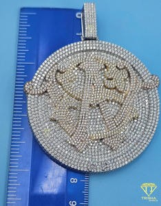 Designer Alphabet Letter Pendant Fully Iced Hip Hop Jewelry Moissanite Diamond Custom <b>Name</b> <b>Chain</b> Pendant - Product Image 6