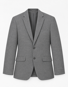 Blazer de costume formel pour homme en laine/polyester de qualité supérieure, à col cranté, pour le bureau, les affaires et les voyages - Product Image 5