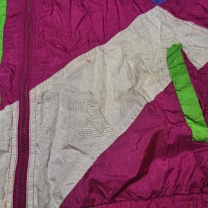 Chaqueta Anorak Deportiva Cortavientos Vintage con Bloques de Color, Cremallera y Logotipo Personalizado, de Nylon, para Correr, Venta al por Mayor - Product Image 4