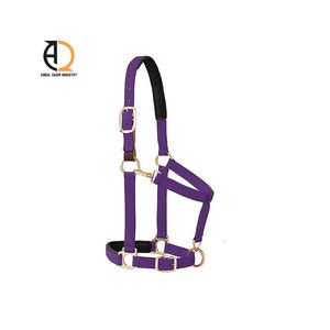 Harnais en cuir et nylon tressé réglable, écologique et confortable pour chevaux - Product Image 3