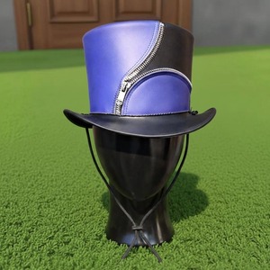 Premium Quality custom Handmade Green Leather Steampunk Top <b>Hat</b> Gothic Festival Cosplay <b>Hat</b> - Product Image 5