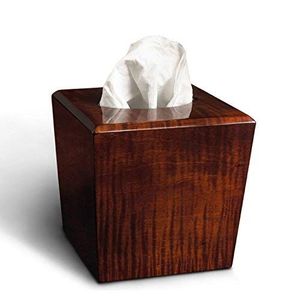 Boîte à mouchoirs en bois faite à la main avec un aspect sophistiqué pour une décoration intérieure haut de gamme, l'hôtellerie et la table - Product Image 2