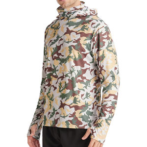 Ropa de Pesca Transpirable de Secado Rápido con Estampado Personalizado al por Mayor, con Máscara Facial, Camiseta con Capucha de Manga Larga UPF 50+ para Deportes al Aire Libre - Product Image 3