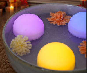 TOOWIN Water-<b>Floating</b> <b>Candle</b>, Waterproof, Flameless, Led Electronic <b>Candle</b> Light, Water-Controlled Swimming Pool Wishing Light - Product Image 6