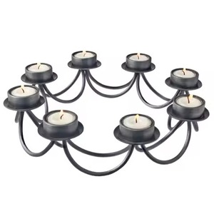 Long Durable Metal Tealight Candle Holder Diwali Decoration Candle <b>Stand</b> Festive Decor - Product Image 6