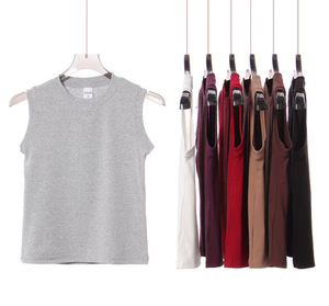 PHANTOM IMPEX 120g Ropa Deportiva Personalizada de Verano para Fitness, Pilates, Gimnasio, Yoga, Camiseta sin Mangas para Mujer, Transpirable, Minimalista, Sólida - Product Image 3