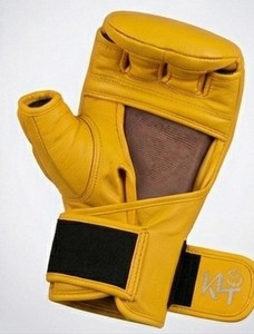 Gants de boxe demi-doigts en cuir PU pour entraînement et sparring MMA Muay Thai Kickboxing KLTW INT'L KL-MMA-001 - Product Image 5