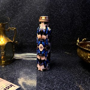 Export Quality Copper Drinking <b>Bottle</b> Handmade Ayurvedic Wellness <b>Bottle</b> Supplier - Product Image 1
