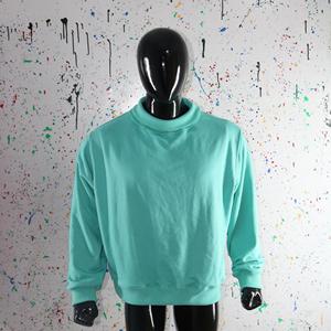 Sweat-shirt à col montant TEAL 100% coton, col large, URBAN PRODUCTIONS - Product Image 1