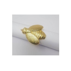 Elegante Juego de Anillos para Servilletas de Aluminio con Diseño de Piña Dorada, Ecológico, Duradero, Decorativo y de Primera Calidad para Hoteles - Product Image 4