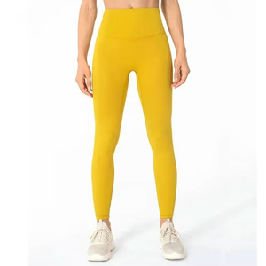Nouveau Legging de Yoga Personnalisé 2025 pour Femme, Respirant, Uni, Taille Mi-Haute, en Tissu Tricoté – Créez Votre Propre Design de Leggings pour Femme - Product Image 6