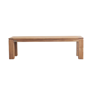 Table de salle à manger extérieure moderne en bois massif recyclé, imperméable, durable et écologique, 180x90cm, 4 places, mobilier de jardin pour hôtel - Product Image 1