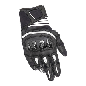 Cowhide Leather Racing Gloves <b>Full</b> Finger Motorbike Riding Gloves Knuckle Protection Non <b>Slip</b> Palm Grip Outdoor Sports - Product Image 2