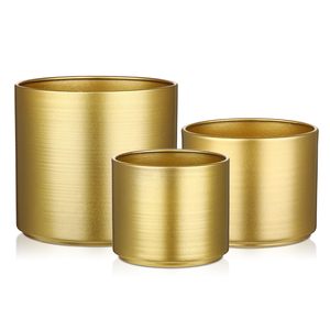 Support de plante d'intérieur finition dorée, pot de fleurs décoratif en métal, style unique, best-seller - Product Image 2