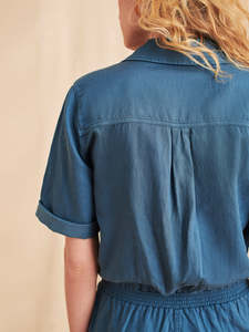 Combinaison en jean pour femme, style décontracté, boutonnée sur le devant, tenue une pièce, mode moderne, vêtements confortables pour tous les jours, style streetwear - Product Image 6