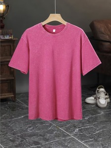 เสื้อยืดคอกลมทรงปกติ ผ้าคอตตอน 100% น้ำหนัก 260 กรัม สำหรับผู้ชาย สไตล์ลำลอง/ทางการ คุณภาพสูง รับผลิตตามสั่ง ขายส่ง - Product Image 1