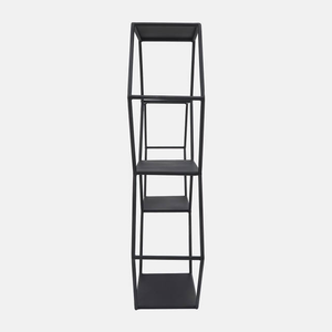 Estante de pared metálico moderno de 3 niveles con estantes abiertos para almacenamiento y exhibición en sala de estar y dormitorio, de fabricante indio, decoración para el hogar. - Product Image 4