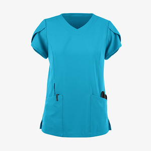 Venta de Fábrica: Blusa Quirúrgica Personalizada a Bajo Precio, Venta al por Mayor, Blusa Quirúrgica para Mujer con Dos Bolsillos, Cómoda, Traje de Enfermería - Product Image 2