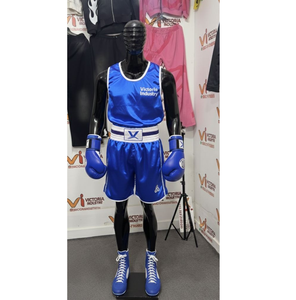 Uniformes de Boxeo Personalizados, Uniformes Deportivos de Boxeo de Seda Satinada Estampada, Uniformes de Artes Marciales - Product Image 4
