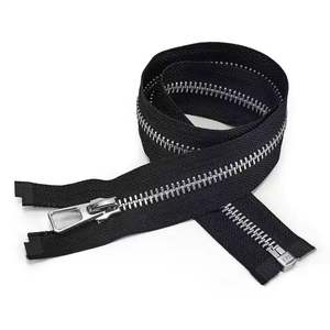 OEM 2026 Fermeture éclair métallique bidirectionnelle 3 # /5 # /8 #   Fermeture éclair en laiton avec curseur à verrouillage automatique pour vérins - Product Image 6