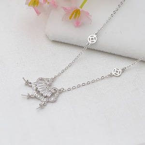 Collier en argent S925 de style européen et américain, avec chaîne de sécurité pour enfants, perle à la mode, pour femmes et enfants - Product Image 3
