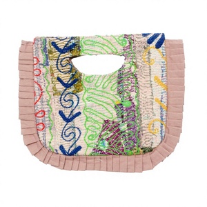 Fashionable Bohemian Style Designer Women kantha Clutch Messenger Shoulder Bag Handmade Lightweight Large Travel Daily - Product Image 1