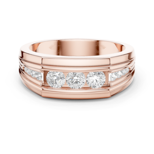 Classic Moissanite Brilliant Cut Promise Wedding Engagement <b>Ring</b> Women 925 Sterling Silver Gold Plated Prong Set Sambhav Jewels - Product Image 3