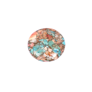 Cabujón de Turquesa Ostra Exótica de Forma Redonda para Diseño de Joyería Personalizada - Product Image 3