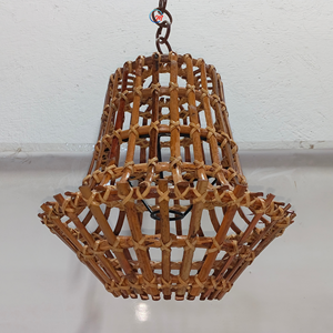 Abat-jour suspendu en rotin naturel artisanal écologique, style européen et asiatique, pour intérieur tropical, maison, restaurant - Product Image 2