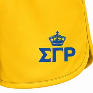 Shorts Deportivos Amarillos para Mujer Sigma Gamma Rho, Shorts para Correr, Gimnasio, Entrenamiento, Deportes, Ropa Deportiva Personalizada - Product Image 3