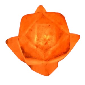 Lámpara de Sal del Himalaya Ecológica Tallada en Forma de Flor, Artesanía Natural para Decoración del Hogar con Feng Shui - Product Image 4