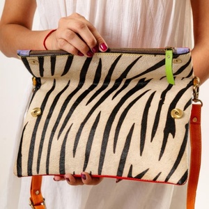 Sac à main pochette en cuir véritable pour femme, style bohème vintage, avec bandoulière portable – Collection Hiver, Offre Spéciale - Product Image 4