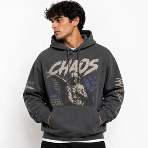 Custom Printed Hoodie <b>Men</b> Oversized Streetwear Graphic <b>Pullover</b> Hoodie Casual Fashion Sweatshirt - Product Image 4