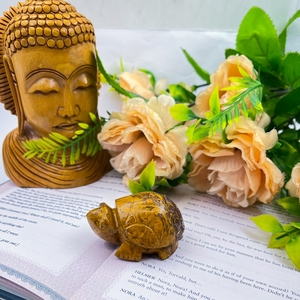 Natural Mariam Jasper Tortoise Carving Calligraphy Jasper Turtle Healing <b>Crystal</b> For Reiki Feng Shui Decor Wholesale - Product Image 5