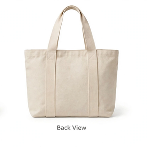 Sac pour ordinateur portable en toile prêt à l'emploi avec fermeture à glissière et production personnalisée - Product Image 3