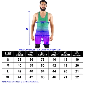 Singulet de lutte pour jeunes par sublimation avec équipement de lutte Singulet d'uniforme de lutte pour hommes Singulet de lutte personnalisé OEM - Product Image 6