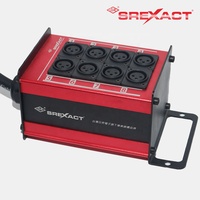 Boîtier de scène 8 canaux en aluminium XLR et câble audio multipaire blindé à paire torsadée de 30 m avec gaine en PVC
