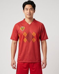 Maillot de volley-ball rouge personnalisé pour hommes, haute performance, sublimation durable, pour équipes sportives - Product Image 1